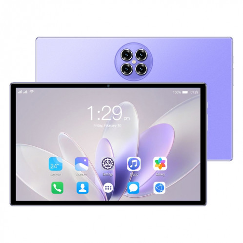 Tablette PC Mate50 4G LTE, 10,1 pouces, 4 Go + 64 Go, Android 8.1 MTK6755 Octa-core 2.0GHz, Support Double SIM / WiFi / Bluetooth / GPS (Violet) SH024P1392-316