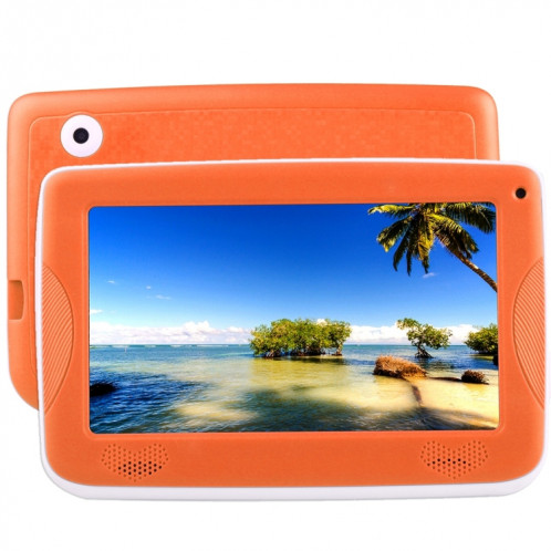 Tablette d'éducation pour enfants Astar, 7.0 pouces, 512 Mo + 4 Go, Android 4.4 Allwinner A33 Quad Core, avec étui en silicone (orange) ST800E1391-311