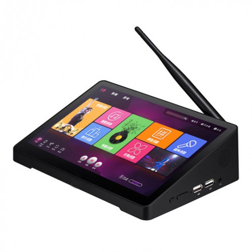 X10RK Mini Tablet PC Box, 10,1 pouces, 2GB + 32GB, Android 8.1 RK3326 Quad-core Cortex A35 A35 jusqu'à 1,5 GHz Support WiFi & Bluetooth & TF Carte & HDMI & RJ45, Fiche américaine (Noir) SH612B1240-39