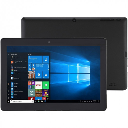 Tablette PC ES0MBFQ, 10,1 pouces, 4 Go + 64 Go, Windows 10, Intel Atom Z8300 Quad Core, prise en charge de la carte TF et HDMI et Bluetooth et double WiFi, prise US / EU (noir) SH55181211-39