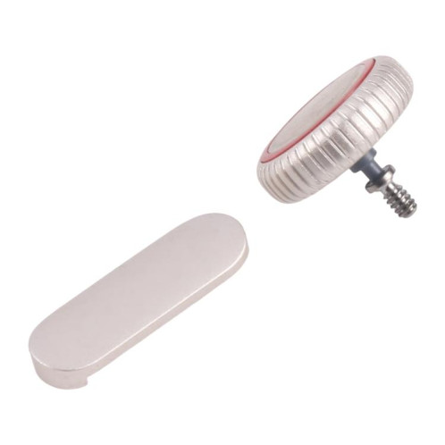 Pour Apple Watch Series 9 41 mm/45 mm LTE, ensemble d'écrous de couronne et de boutons d'alimentation (Starlight) SH90SL134-34