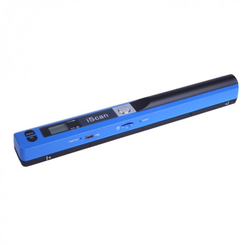 iScan01 Portable Document Portable HandHeld Scanner avec écran LED, A4 Contact Image Sensor, Support 900DPI / 600DPI / 300DPI / PDF / JPG / TF (Bleu) SI001L2-36