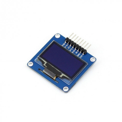 Waveshare 1,3 pouces 128 * 64 OLED (A), interfaces SPI / I2C, tête d'épingle horizontale incurvée SW7634284-36
