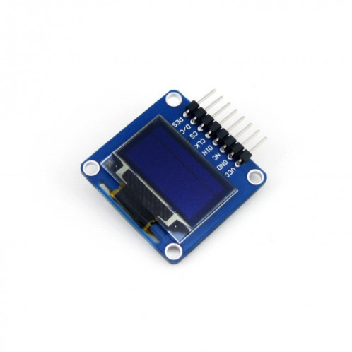 Waveshare 0,96 pouces 128 * 64 OLED (A), interfaces SPI / I2C, tête d'épingle horizontale inclinée SW92311187-36