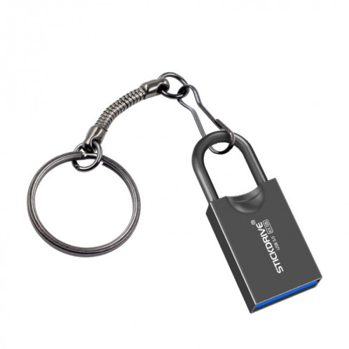 STICKDRIVE 64 Go USB 3.0 haute vitesse Creative Love Lock Metal U Disk (Noir) SS456B1120-310