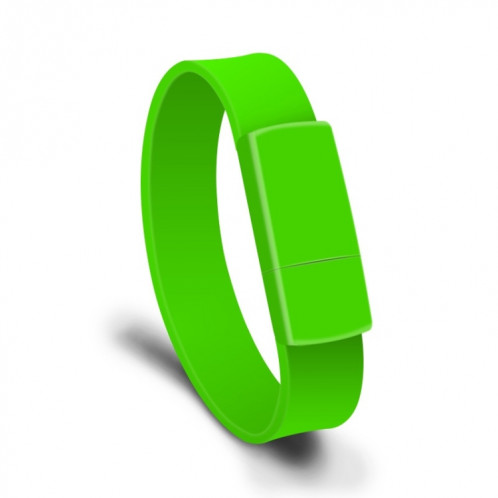 MicroDrive 4GB USB 2.0 Fashion Bracelet Wristband U Disk (Vert) SM102G511-310