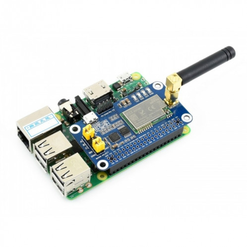 Bande de fréquences Waveshare SX1262 LoRa HAT 915 MHz pour Raspberry Pi, applicable pour l'Amérique / Océanie / Asie SW7425518-34