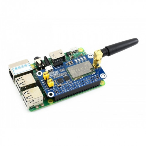 Bande de fréquence Waveshare LoRa HAT 433 MHz pour Raspberry Pi, applicable pour l'Europe / Asie / Afrique SW8506112-34