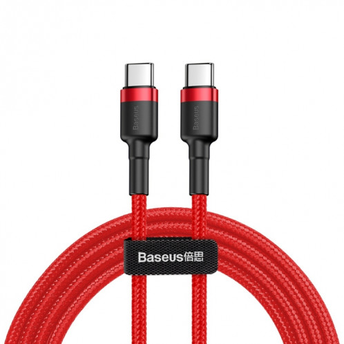 Câble de charge Flash USB-C / Type-C PD 2.0 60W Baseus CATKLF-G09 Cafule, longueur du câble: 1 m SB613R169-310