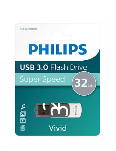Philips USB 3.0 32GB Vivid Edition gris 513305-33
