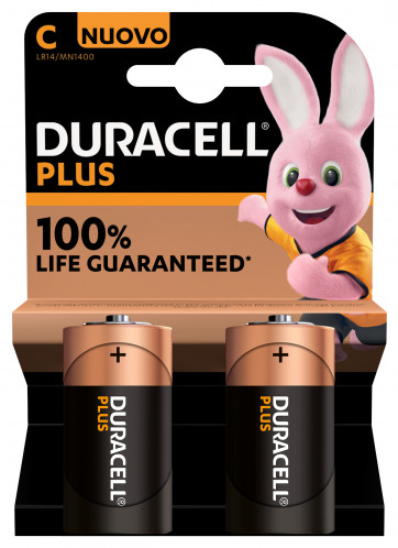 1x2 Duracell Plus Baby C MN1400 LR14 1,5V 865580-32