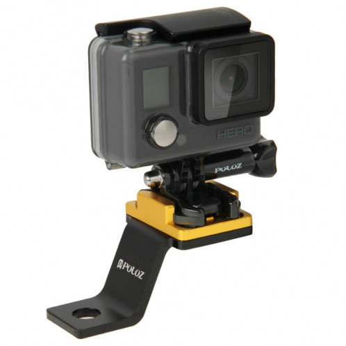 Support de support de moto métallique fixe PULUZ pour GoPro HERO5 / 4/3 + / 3/2/1 (Gold) SS171J0-37