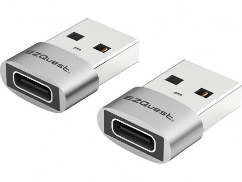 Pack de 2 Mini Adaptateurs USB-A vers USB-C 480 Mbit/s EZQuest X40057 ADPEZQ0032-34