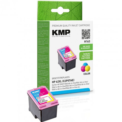KMP H163 3 couleurs compatible avec HP C2P07AE 62 XL 239122-33