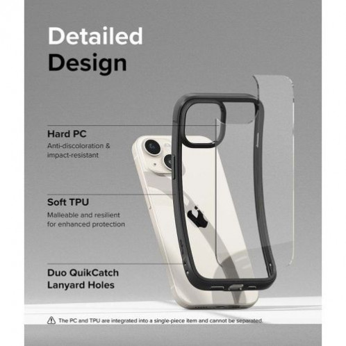 Ringke iPhone 15 Plus Case Fusion Bold Clear/ Black DI607498-313