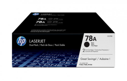 HP CE 278 AD Lot de 2 noir N° 78 A 624400-32