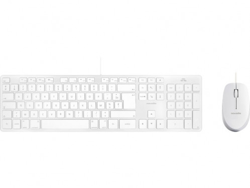 Kit clavier et souris USB-A pour Mac Argent Novodio PENNVO0019D-34