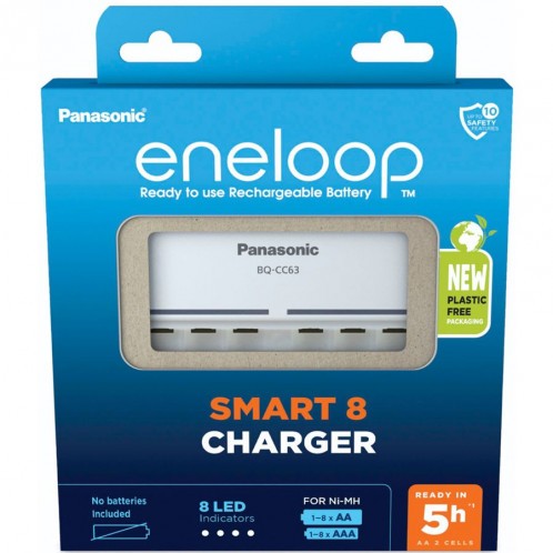 Panasonic Eneloop Smart 8 Charg. BQ-CC63 sans batteries 762729-34