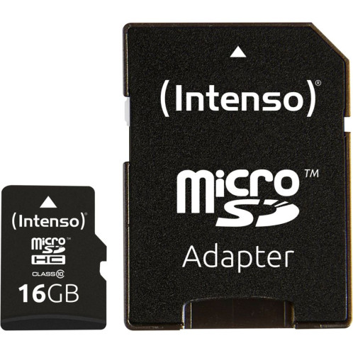 Intenso microSDHC 16GB C10 avec adapt. 405939-34