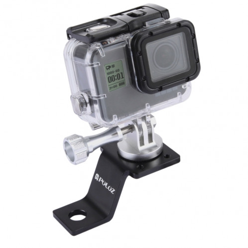 PULUZ Support de support fixe à l'alliage d'aluminium avec adaptateur et vis à trépied pour GoPro HERO5 Session / 5/4 Session / 4/3 + / 3/2/1, Autres appareils photo sportifs (Argent) SP114S7-38