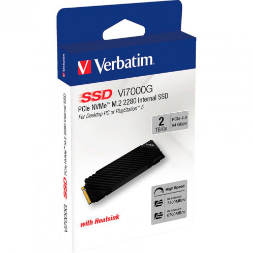 Verbatim Vi7000G M.2 SSD 2TB PCIe NVMe 49368 793172-36