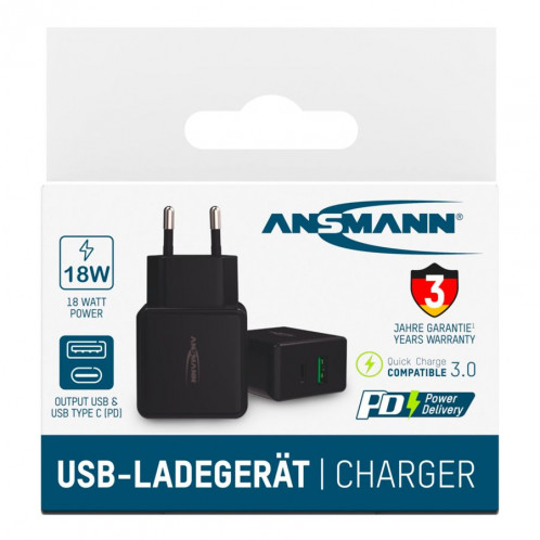 Ansmann Chargeur USB HC218PD 616492-36