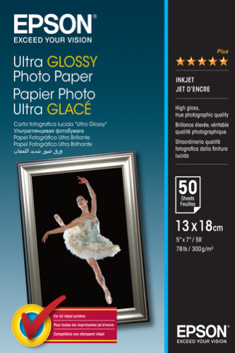 Epson Ultra papier brillant 13x18 cm, 50 f., 300 g S 041944 826054-33