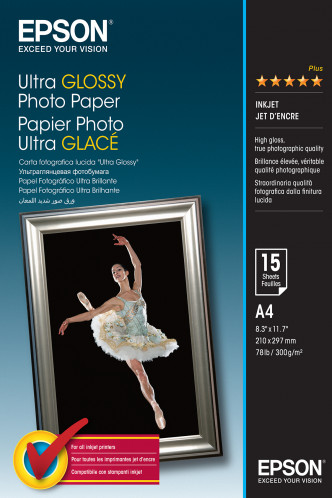 Epson Ultra papier brillant A 4, 15 f., 300 g S 041927 826068-32