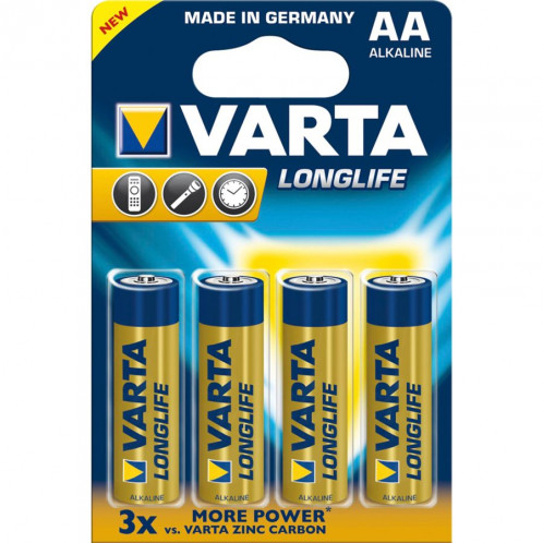 100x4 Varta Longlife Extra Mignon AA LR 6 PU Master box 494550-31