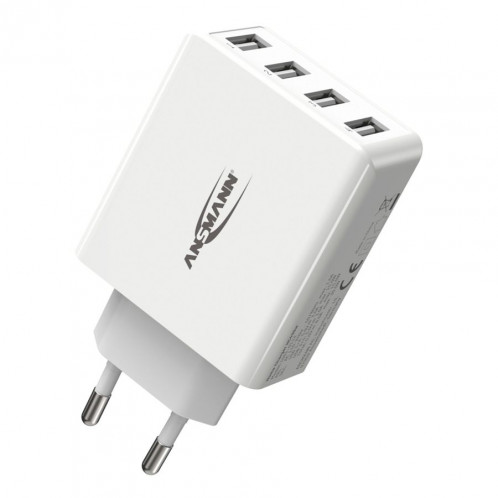 Ansmann Home Chargeur HC430 4xUSB 3000mA blanc 644499-36