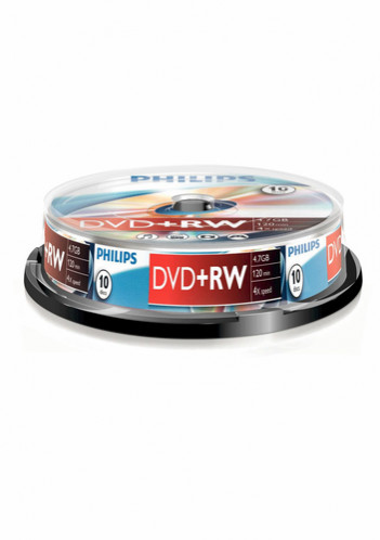 1x10 Philips DVD+RW 4,7GB 4x SP 513669-33