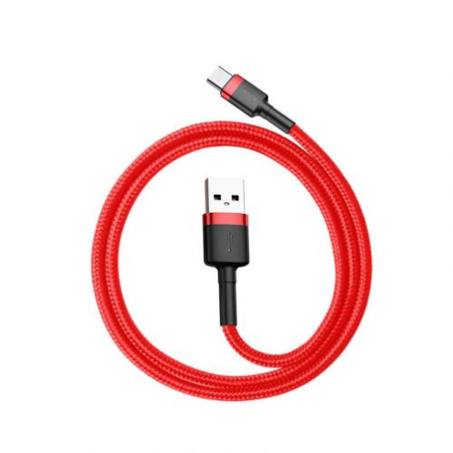 Baseus Type-C Cafule Cable 3A, 0.5m, Red + Red (CATKLF-A09) DA17029-39