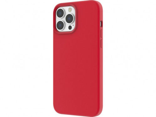 Coque iPhone 13 Pro Max silicone magnétique (comp MagSafe) Rouge Novodio IPXNVO0246-33