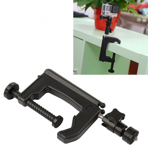 Support de table pour fixation de table + Adaptateur pour trépied pour GoPro HERO4 / 3+ / 3/2/1, Taille de la pince: 1 6 cm SS60118-37