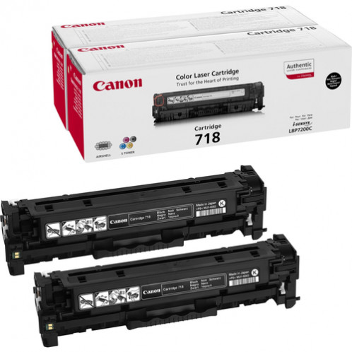 1x2 Canon 718 BK 2662B005 384062-32