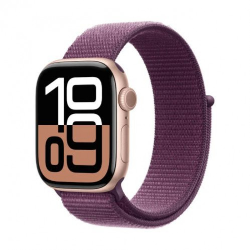 Apple Watch Series 10 GPS 46mm Rose Gold Alu case, Plum Sport Loop EU MWWV3 DP37200836-31