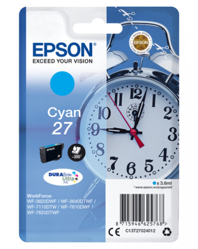 Epson DURABrite Ultra Ink 27 cyan T 2702 267969-33