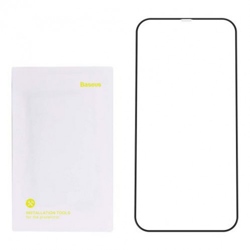 Baseus iPhone 12 mini 0.25 mm Full-screen full-glass Tempered Glass (2pcs) Black (SGAPIPH54N-KC01) DA18154-316