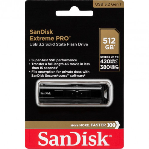 SanDisk Cruzer Extreme PRO 512GB USB 3.2 SDCZ880-512G-G46 722689-31