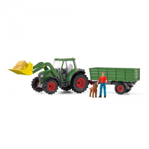 Schleich Vie à la ferme 42608 Tracteur avec remorque 857712-314