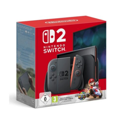 Nintendo Switch 2 Console Set with Joy-Con + Mario Kart World, Black EU ONLY BOX DAMAGE DI39500153-31
