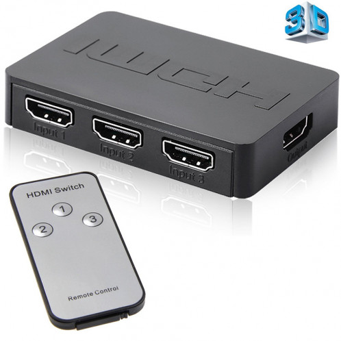 Switch HDMI 3 ports automatique 1080p HD avec télécommande C0KRFU4778-37