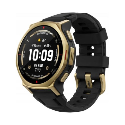 Amazfit T-Rex 3 Pro NFC, 44mm with Silicone Strap, Black Gold EU W2548GL1N DM25900879-31