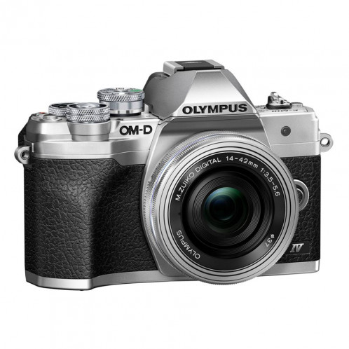 Olympus OM-D E-M10 Mark IV Kit + 14-42 Pancake Zoom argent 574387-36