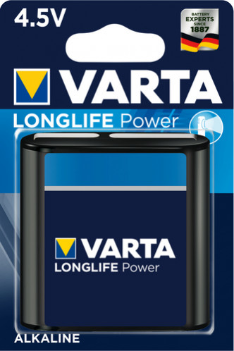 1 Varta Longlife Power 3 LR 12 Bloc 4,5V 486843-32