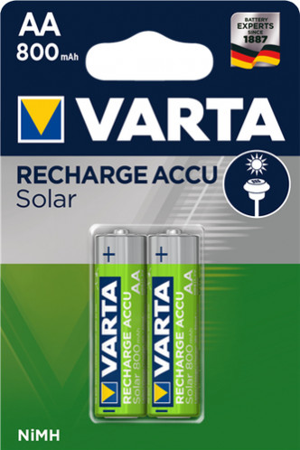 1x2 Varta accu solaire AA NiMH 800 mAh Mignon 683480-32