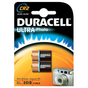 1x2 Duracell Lithium CR2 Batterie ph. 3V 800mAh CR15H270 865601-32