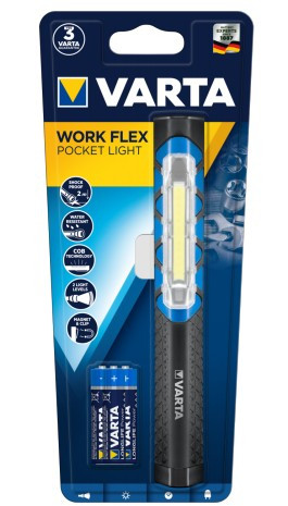 Varta Work Flex Pocket Light + 3x batteries AAA 406310-34