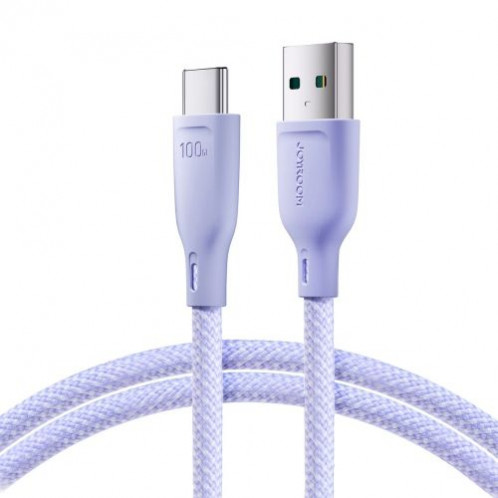 Joyroom USB Type-C Multi-Color Series Fast Charging and Data Cable, 100W, 1m, Purple (S-A34) DO155174-33