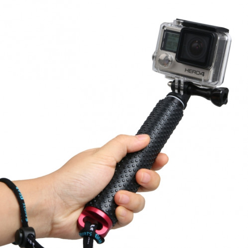 Monopied à poteau extensible à main avec vis pour GoPro HERO4 / 3 + / 3/2, Longueur max.: 49cm (Rouge) SM268R1-38